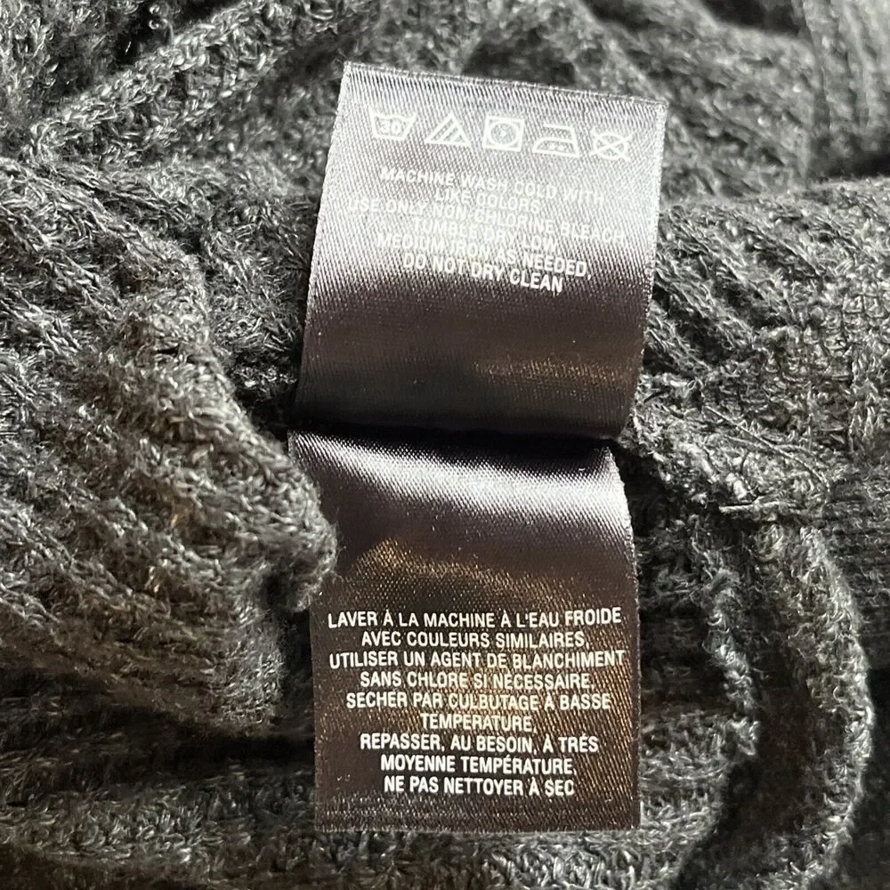 POST CARD Anthropologie Village Swing Gray Thermal Top Size M Long Sleeve Women - Picture 10 of 11